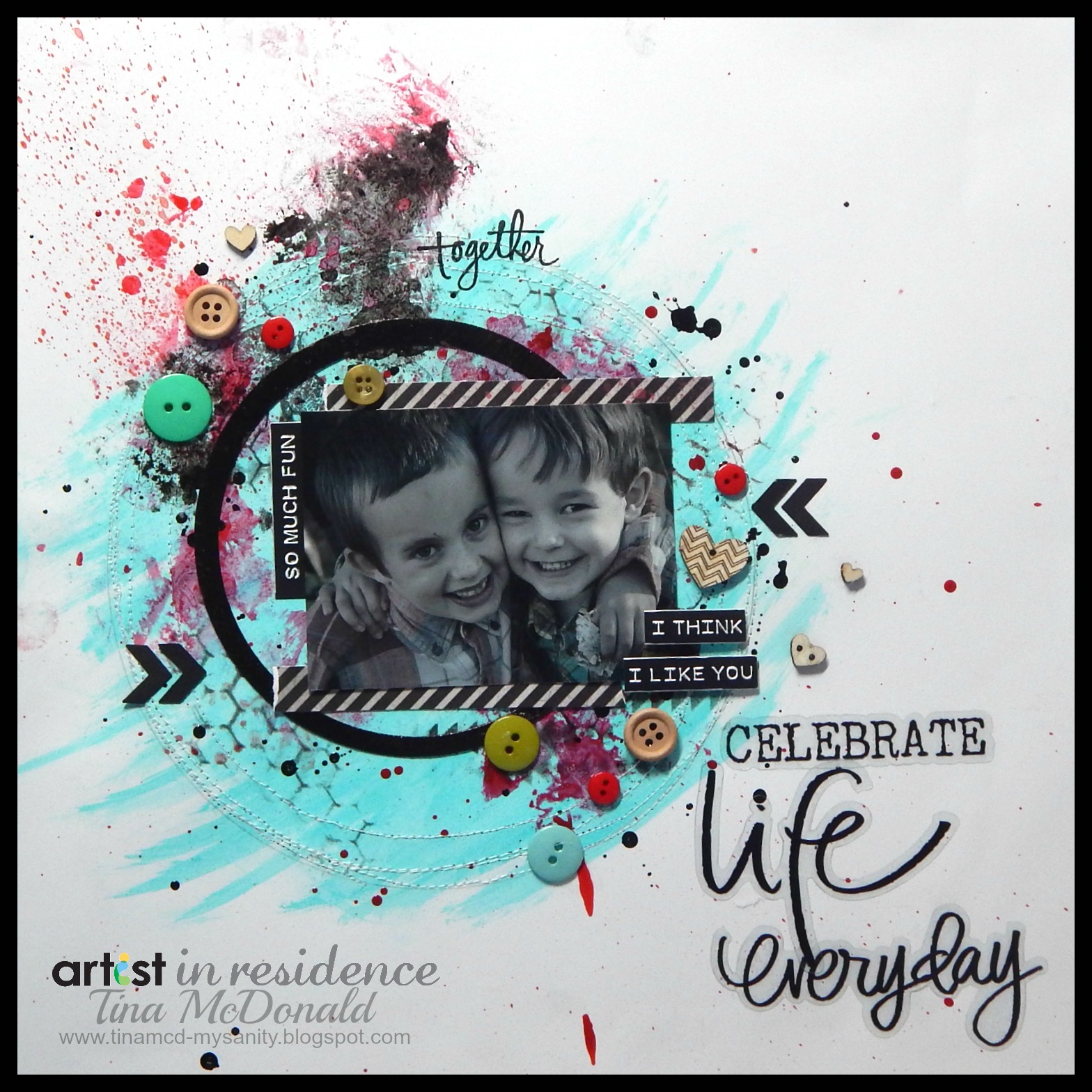 Celebrate Life Everyday Scrapbook Page